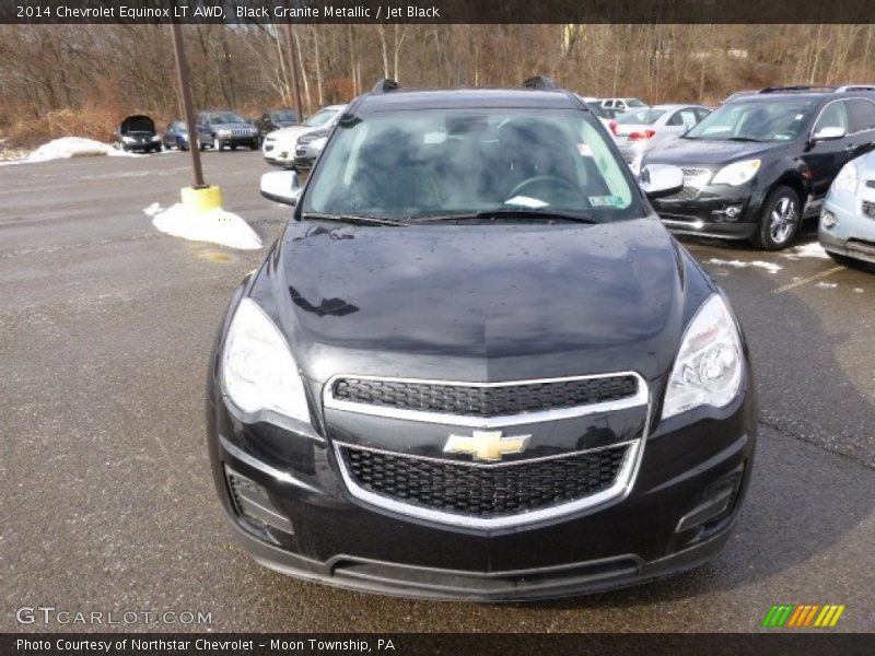 Black Granite Metallic / Jet Black 2014 Chevrolet Equinox LT AWD