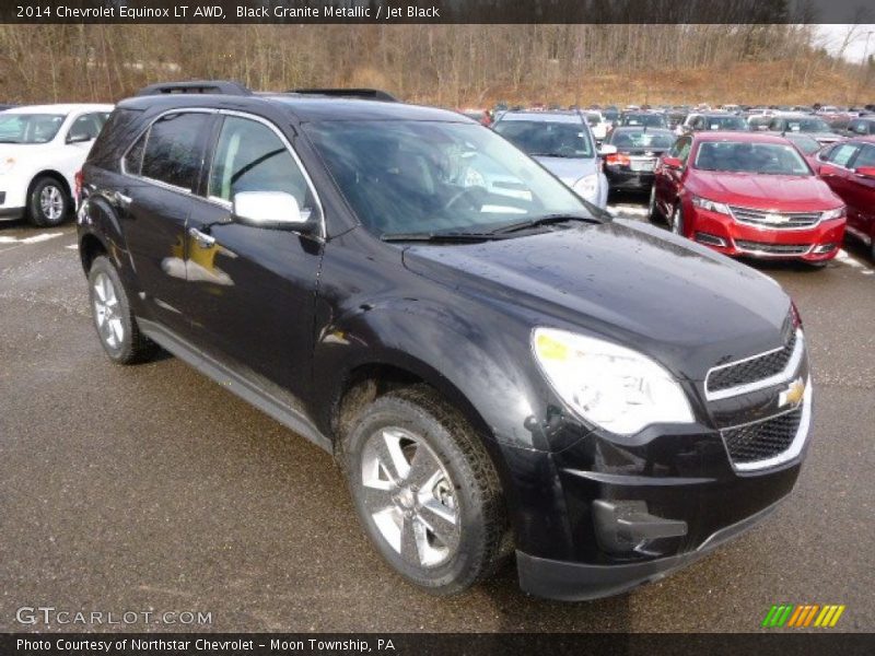 Black Granite Metallic / Jet Black 2014 Chevrolet Equinox LT AWD