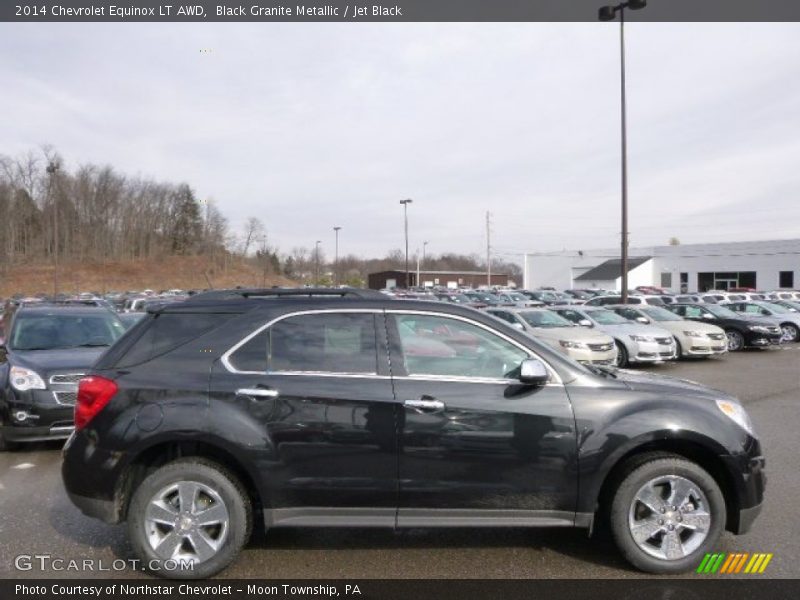 Black Granite Metallic / Jet Black 2014 Chevrolet Equinox LT AWD