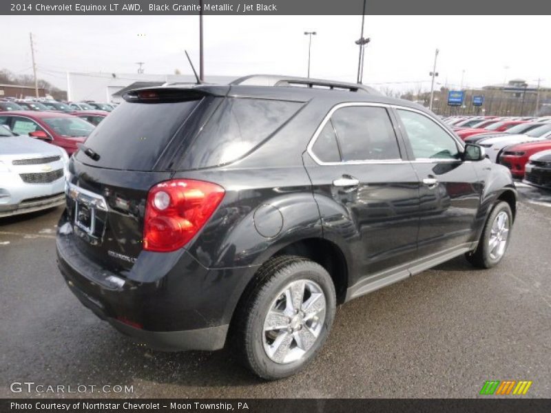 Black Granite Metallic / Jet Black 2014 Chevrolet Equinox LT AWD
