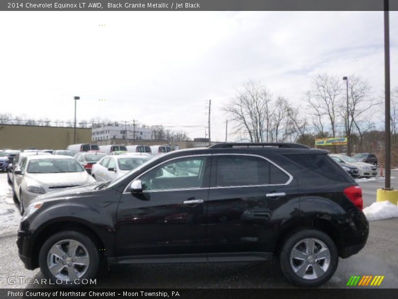 Black Granite Metallic / Jet Black 2014 Chevrolet Equinox LT AWD