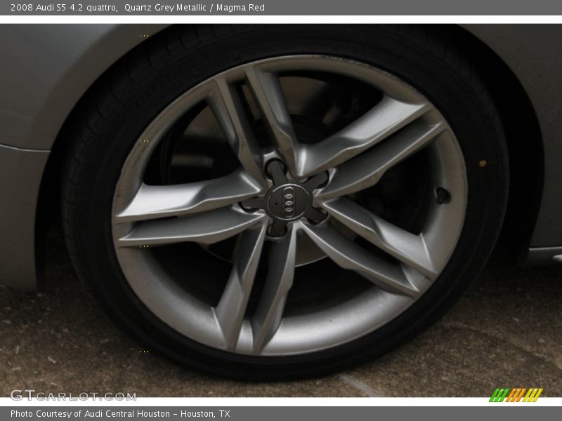 Quartz Grey Metallic / Magma Red 2008 Audi S5 4.2 quattro
