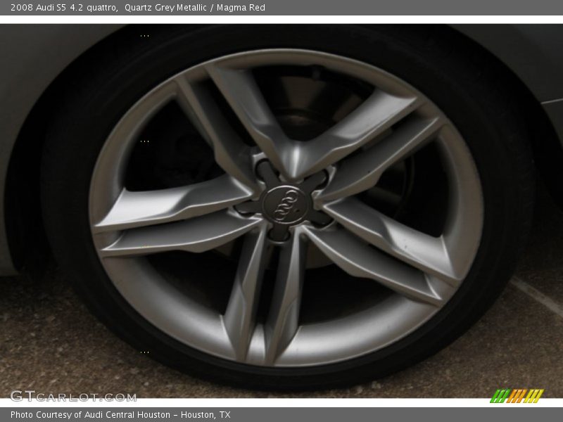 Quartz Grey Metallic / Magma Red 2008 Audi S5 4.2 quattro