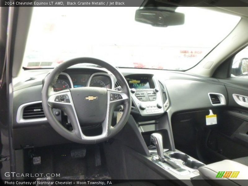 Black Granite Metallic / Jet Black 2014 Chevrolet Equinox LT AWD