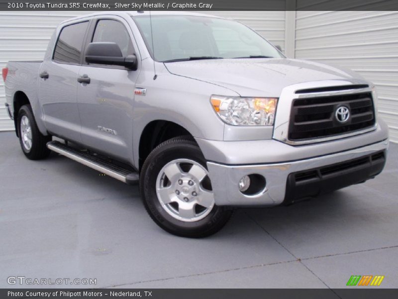 Silver Sky Metallic / Graphite Gray 2010 Toyota Tundra SR5 CrewMax