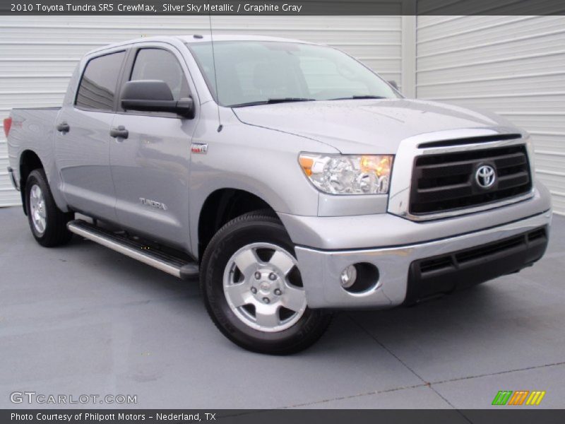Silver Sky Metallic / Graphite Gray 2010 Toyota Tundra SR5 CrewMax