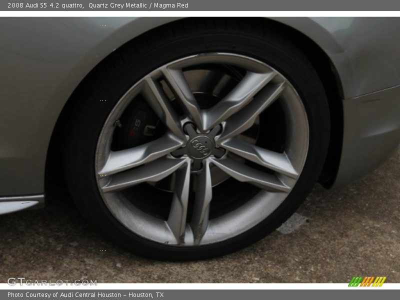 Quartz Grey Metallic / Magma Red 2008 Audi S5 4.2 quattro