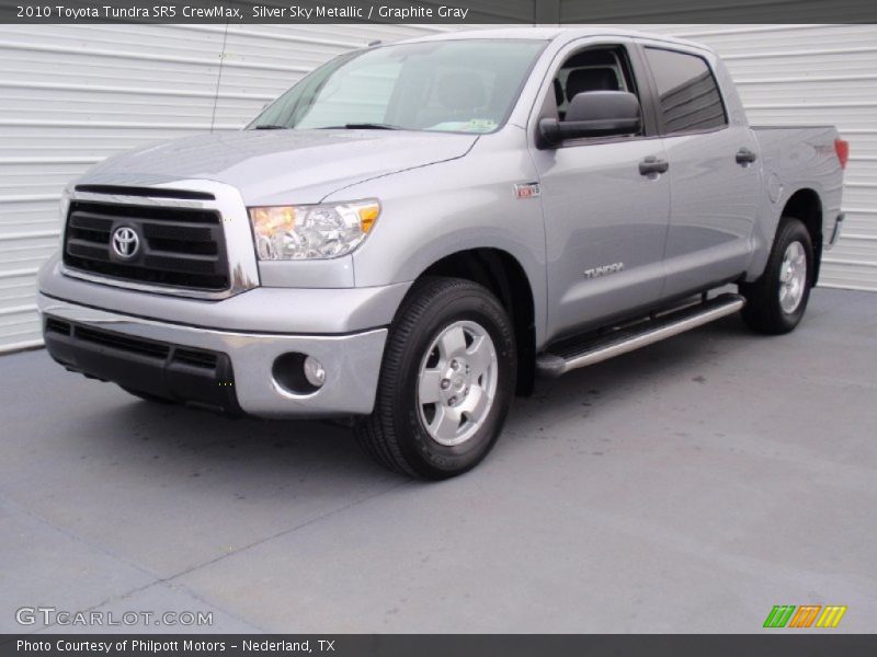 Silver Sky Metallic / Graphite Gray 2010 Toyota Tundra SR5 CrewMax