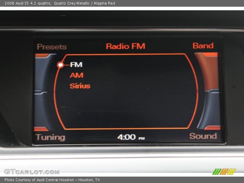 Quartz Grey Metallic / Magma Red 2008 Audi S5 4.2 quattro