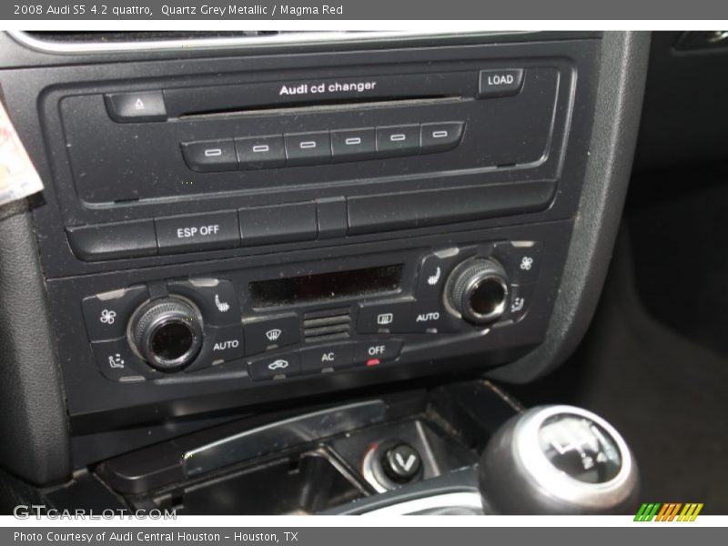 Quartz Grey Metallic / Magma Red 2008 Audi S5 4.2 quattro