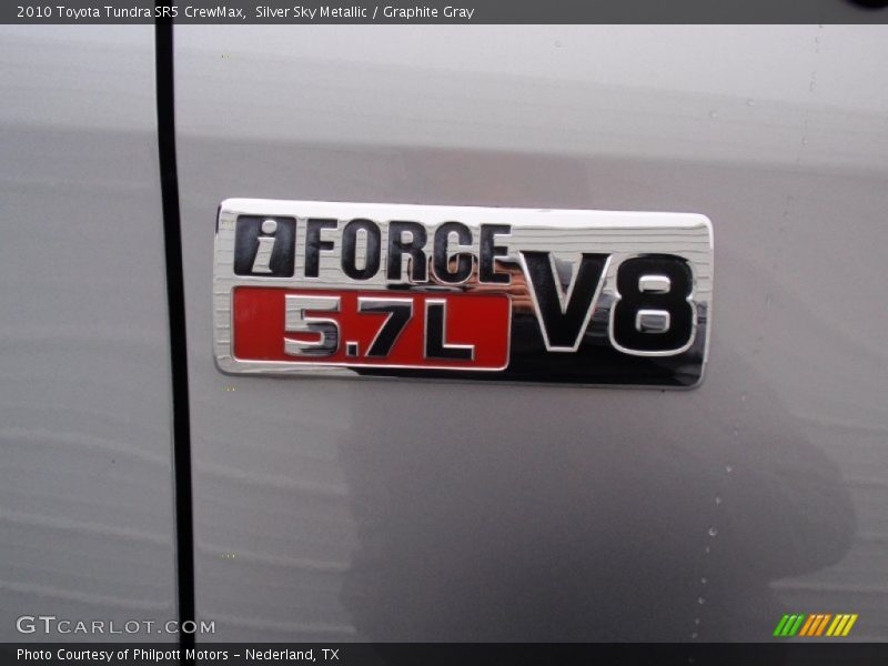 Silver Sky Metallic / Graphite Gray 2010 Toyota Tundra SR5 CrewMax