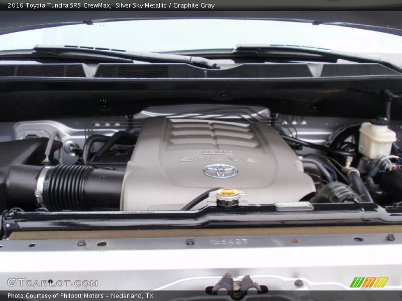 Silver Sky Metallic / Graphite Gray 2010 Toyota Tundra SR5 CrewMax