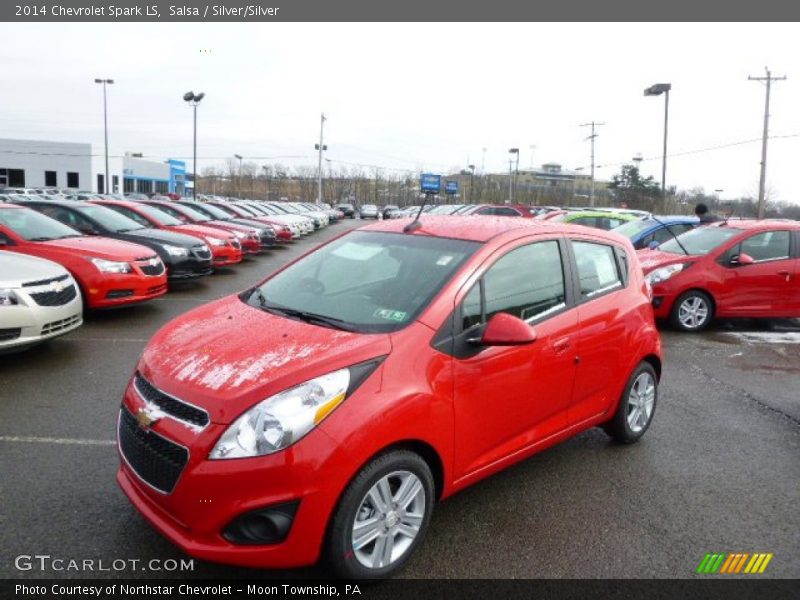 Salsa / Silver/Silver 2014 Chevrolet Spark LS