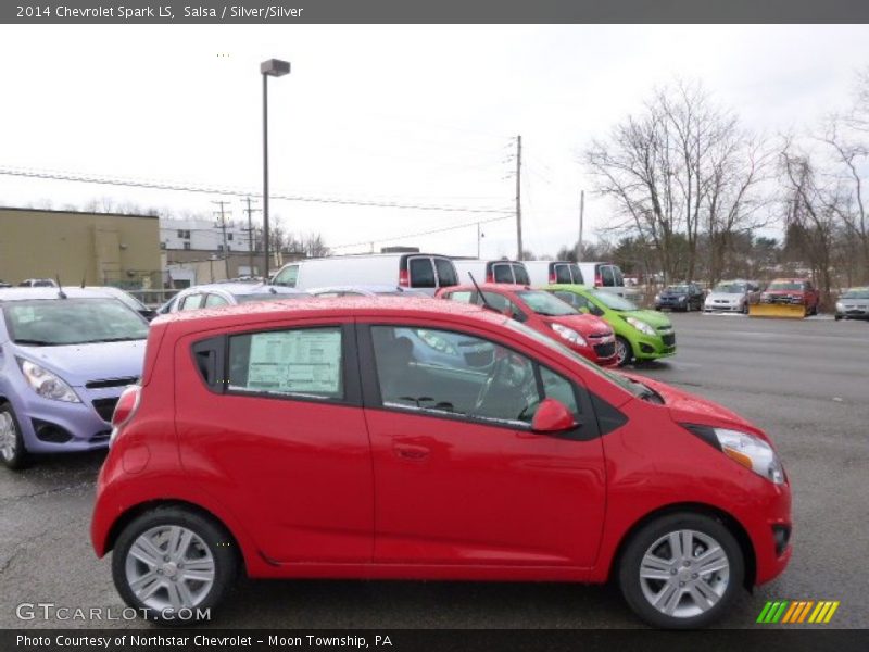 Salsa / Silver/Silver 2014 Chevrolet Spark LS
