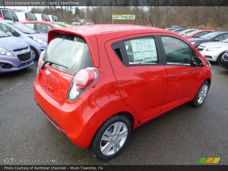 Salsa / Silver/Silver 2014 Chevrolet Spark LS