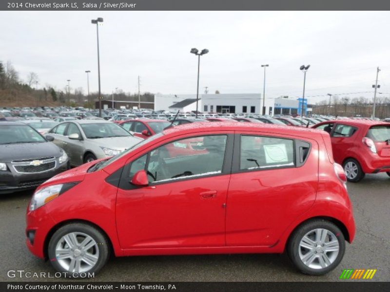 Salsa / Silver/Silver 2014 Chevrolet Spark LS