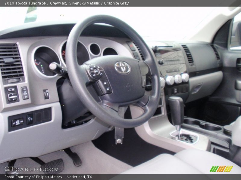 Silver Sky Metallic / Graphite Gray 2010 Toyota Tundra SR5 CrewMax
