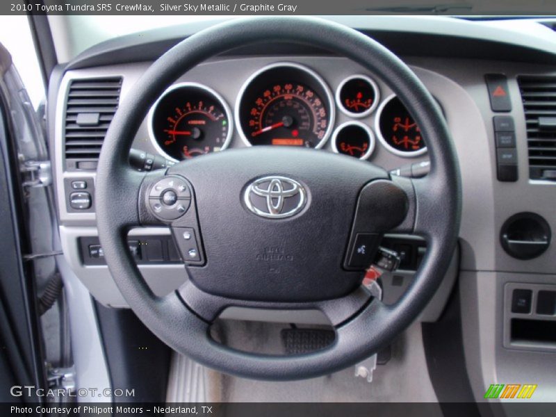 Silver Sky Metallic / Graphite Gray 2010 Toyota Tundra SR5 CrewMax