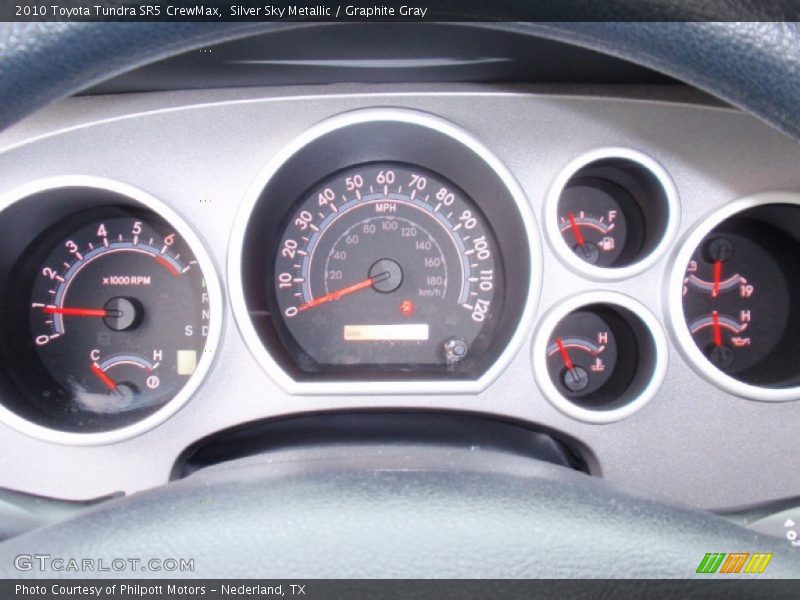 Silver Sky Metallic / Graphite Gray 2010 Toyota Tundra SR5 CrewMax