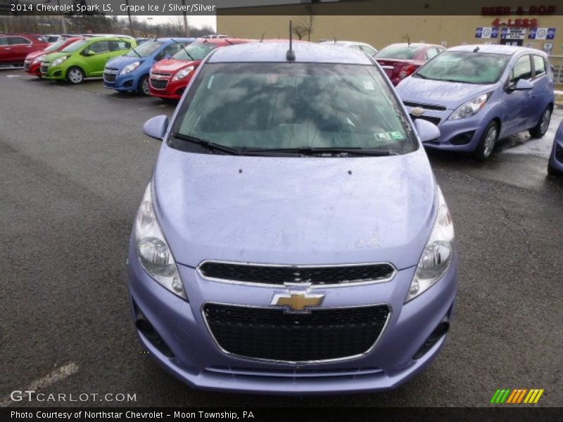 Grape Ice / Silver/Silver 2014 Chevrolet Spark LS