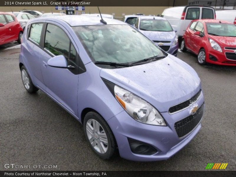 Grape Ice / Silver/Silver 2014 Chevrolet Spark LS