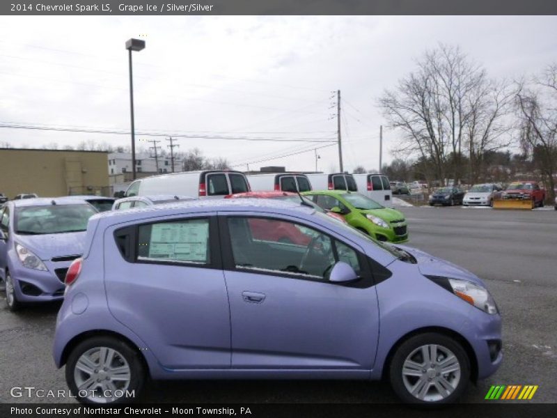 Grape Ice / Silver/Silver 2014 Chevrolet Spark LS