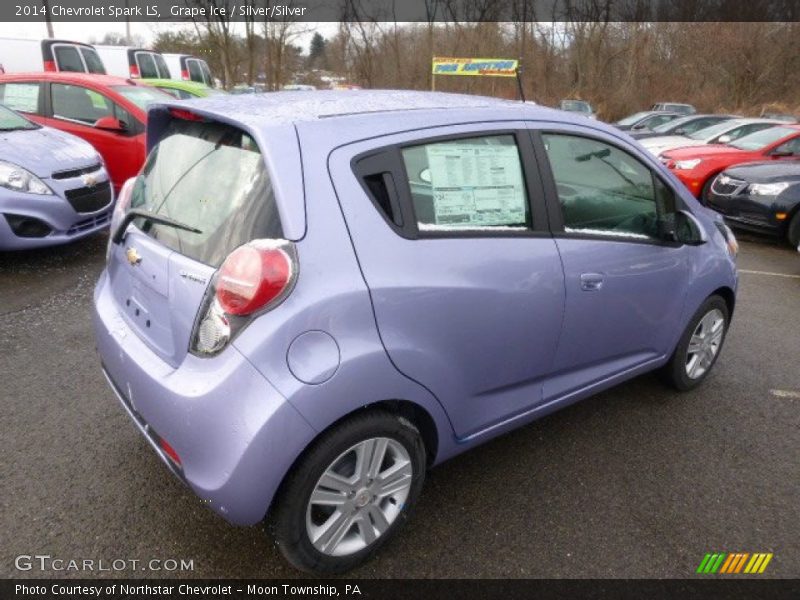 Grape Ice / Silver/Silver 2014 Chevrolet Spark LS
