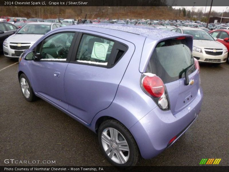 Grape Ice / Silver/Silver 2014 Chevrolet Spark LS