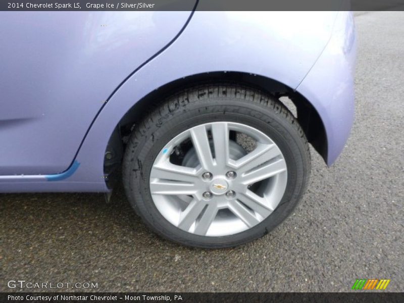 Grape Ice / Silver/Silver 2014 Chevrolet Spark LS
