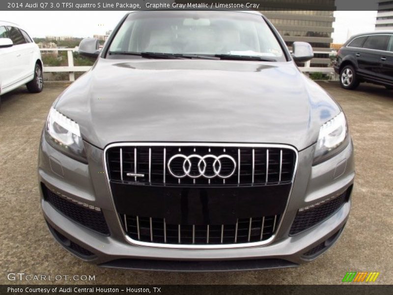 Graphite Gray Metallic / Limestone Gray 2014 Audi Q7 3.0 TFSI quattro S Line Package