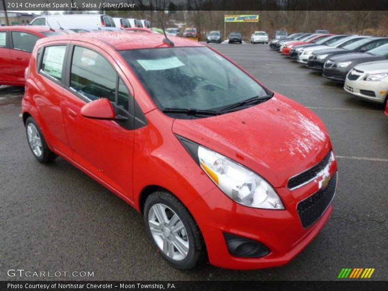 Salsa / Silver/Silver 2014 Chevrolet Spark LS