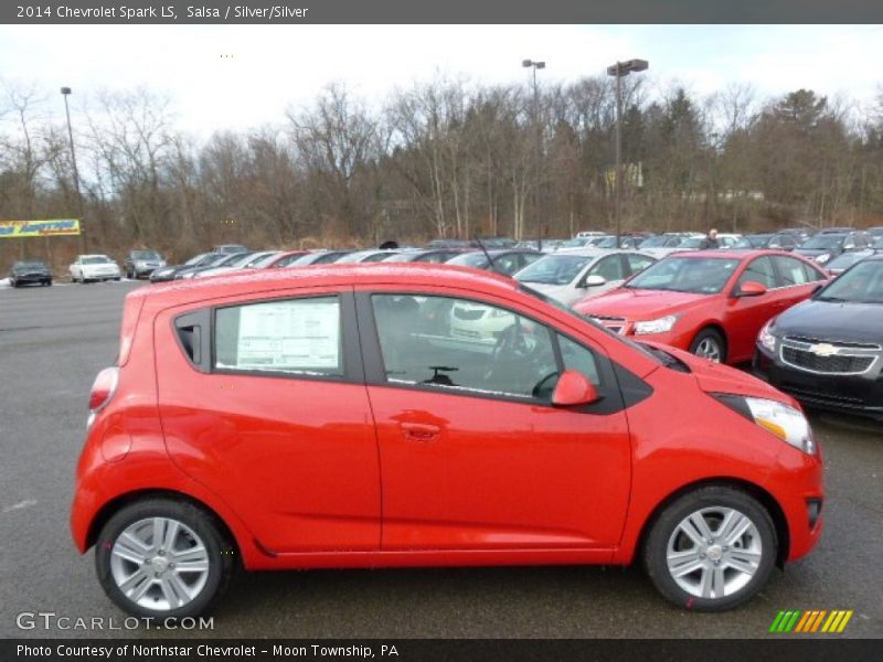 Salsa / Silver/Silver 2014 Chevrolet Spark LS