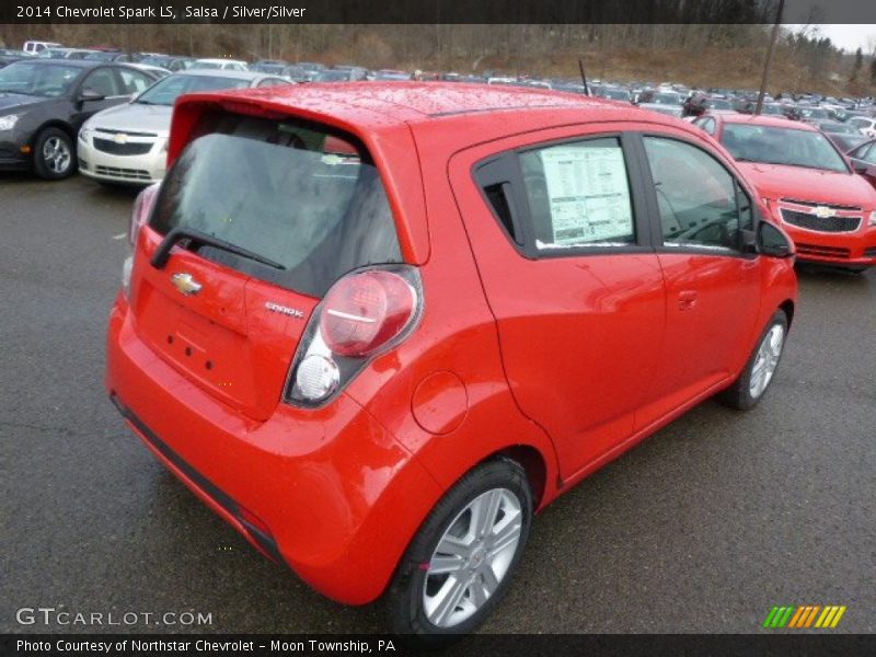 Salsa / Silver/Silver 2014 Chevrolet Spark LS