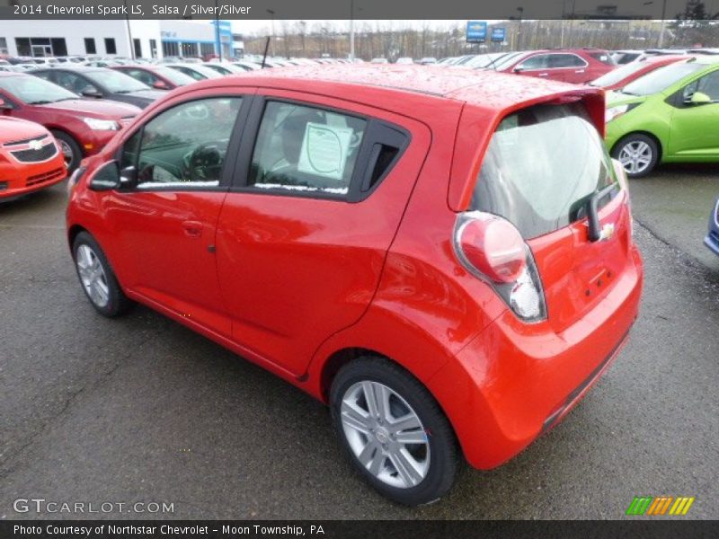 Salsa / Silver/Silver 2014 Chevrolet Spark LS