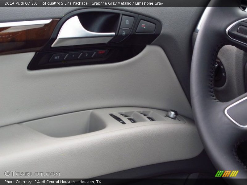Graphite Gray Metallic / Limestone Gray 2014 Audi Q7 3.0 TFSI quattro S Line Package