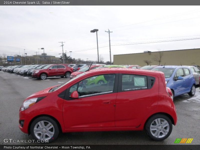 Salsa / Silver/Silver 2014 Chevrolet Spark LS