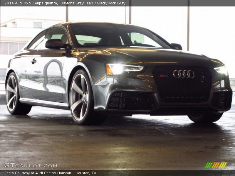 Daytona Gray Pearl / Black/Rock Gray 2014 Audi RS 5 Coupe quattro