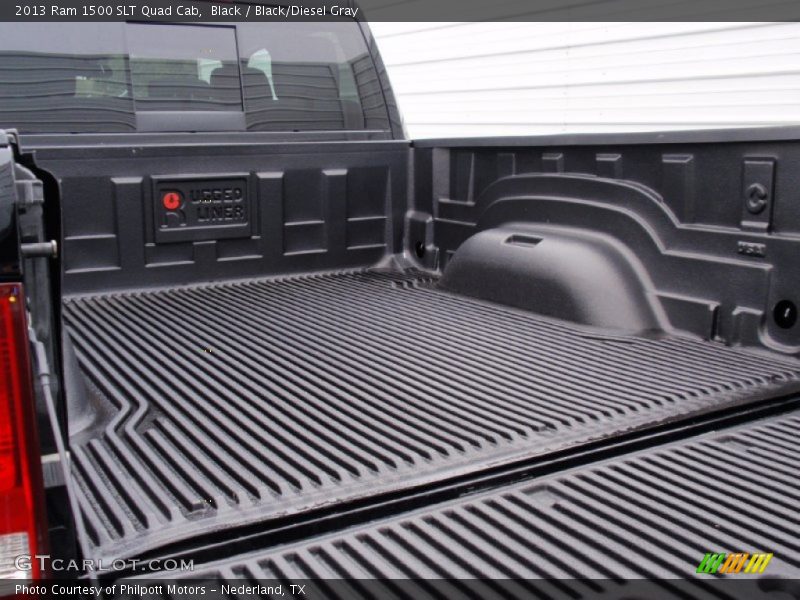 Black / Black/Diesel Gray 2013 Ram 1500 SLT Quad Cab