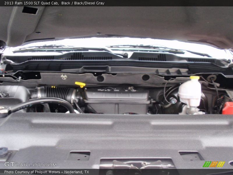Black / Black/Diesel Gray 2013 Ram 1500 SLT Quad Cab
