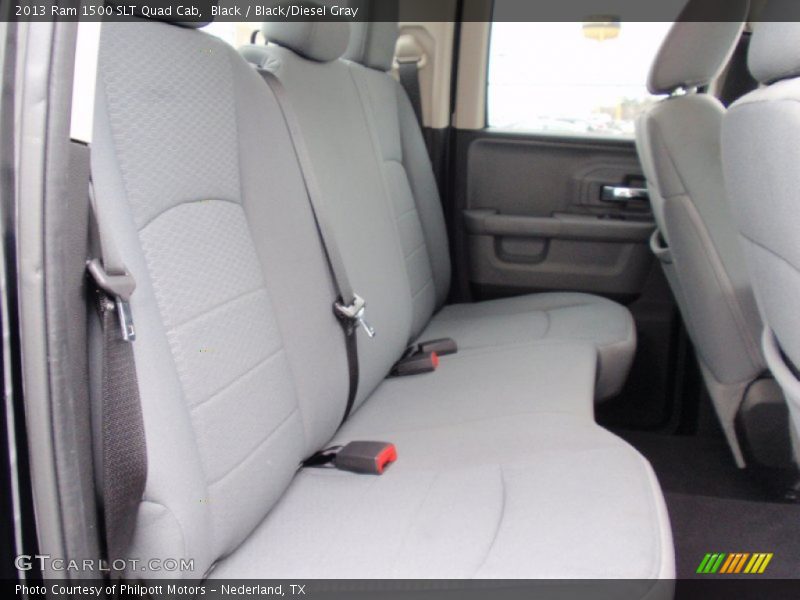 Black / Black/Diesel Gray 2013 Ram 1500 SLT Quad Cab