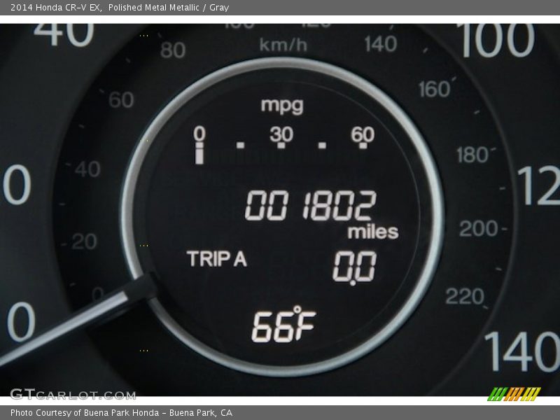 Polished Metal Metallic / Gray 2014 Honda CR-V EX