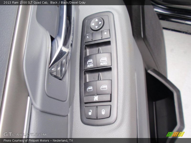Black / Black/Diesel Gray 2013 Ram 1500 SLT Quad Cab