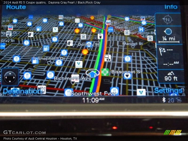 Navigation of 2014 RS 5 Coupe quattro