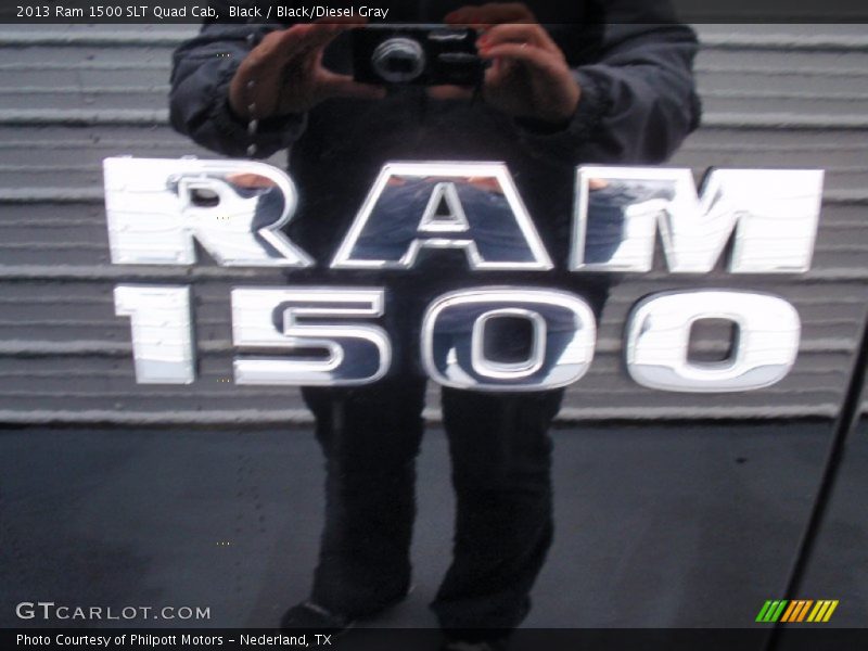 Black / Black/Diesel Gray 2013 Ram 1500 SLT Quad Cab