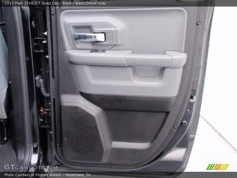 Black / Black/Diesel Gray 2013 Ram 1500 SLT Quad Cab