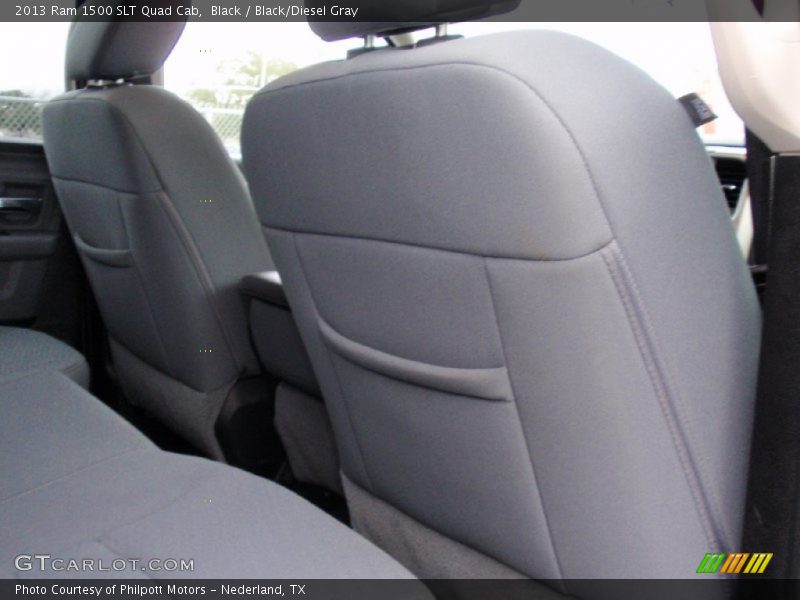 Black / Black/Diesel Gray 2013 Ram 1500 SLT Quad Cab