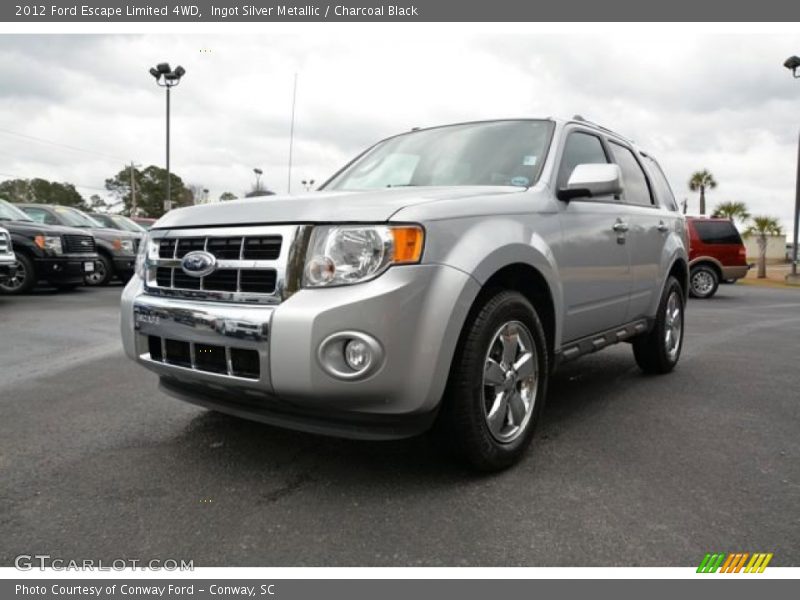 Ingot Silver Metallic / Charcoal Black 2012 Ford Escape Limited 4WD