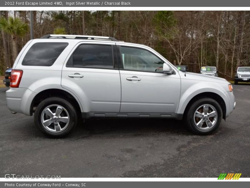 Ingot Silver Metallic / Charcoal Black 2012 Ford Escape Limited 4WD