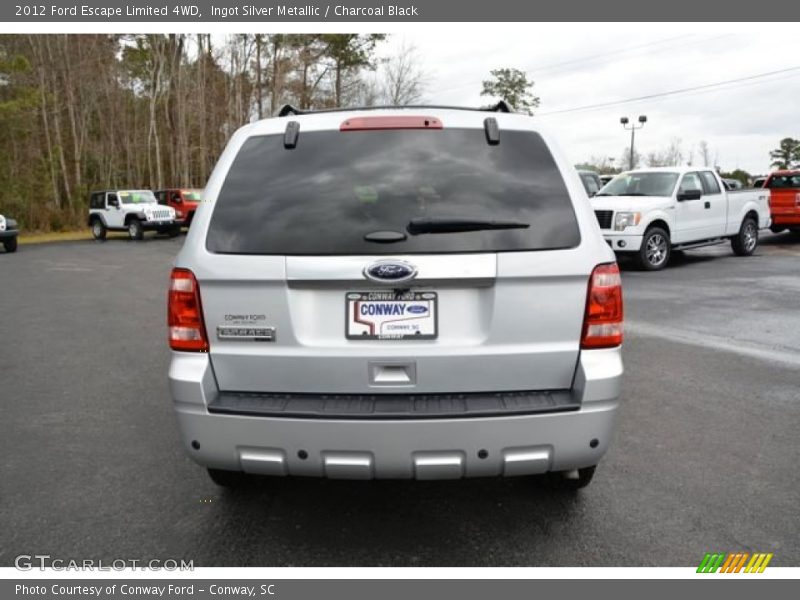 Ingot Silver Metallic / Charcoal Black 2012 Ford Escape Limited 4WD