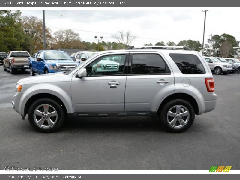 Ingot Silver Metallic / Charcoal Black 2012 Ford Escape Limited 4WD